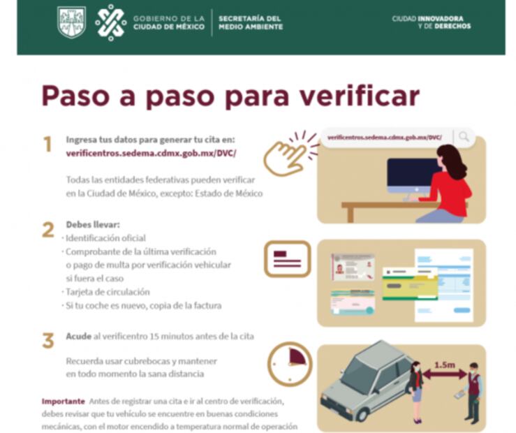Fechas de la verificación vehicular 2022 en CDMX y Edomex