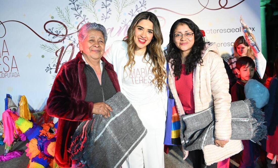 La diputada federal, María Teresa Ealy organizó una posada navideña para las vecinas y vecinos de la alcaldía Miguel Hidalgo. Foto: Especial