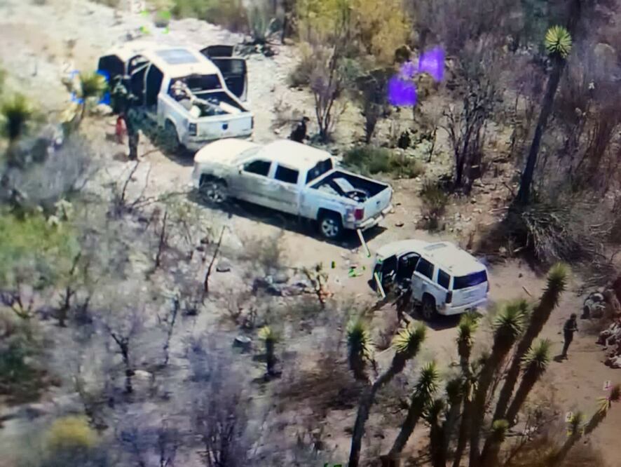 Así hallaron a dos grupos de desaparecidos en Matehuala, SLP. Foto: Especial