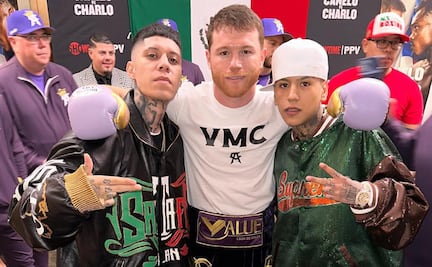 VIDEO: Santa Fe Klan homenajea a Lefty SM al cantar “Por Mi México” en pelea del Canelo