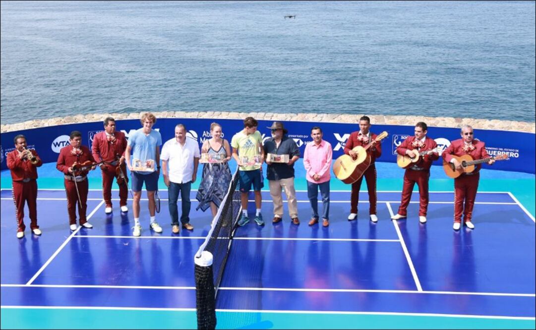 Partido de exhibición entre los tenistas el alemán Alexander “Sascha” Zverev, y el austriaco Dominic Thiem del 2018. Foto: Especial