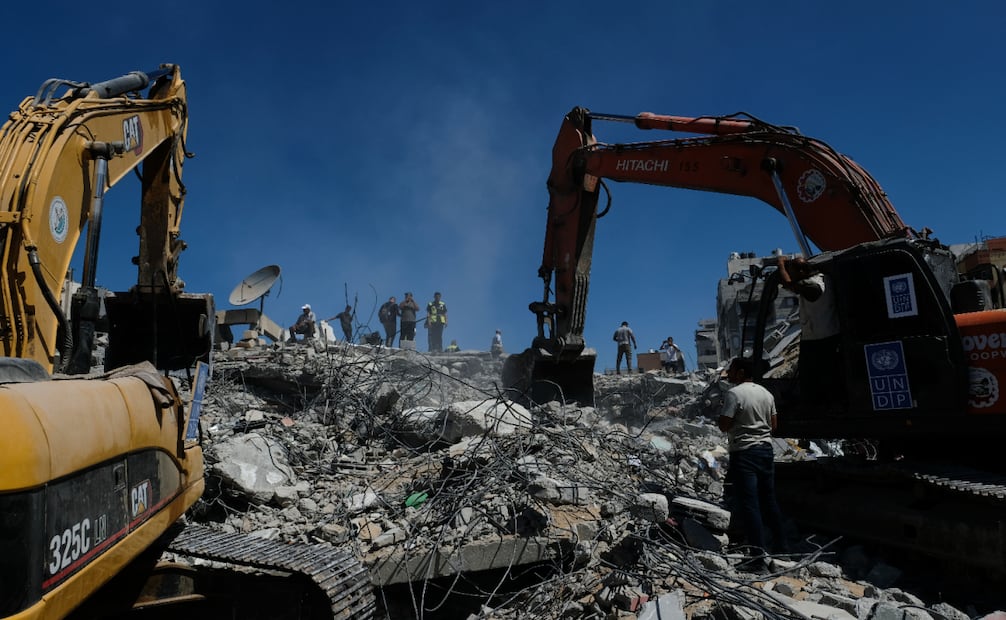Según la oficina de prensa de Hamas, se había pedido a los habitantes no regresar al edificio .Foto: AFP