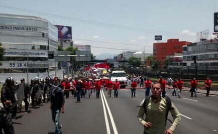 Reinician marcha en Tlapan, Fray Servando e Insurgentes