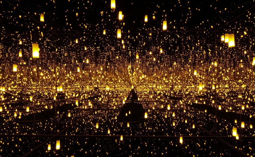 Fotografía del museo Smithsonian donde aparece la instalación de Yayoi Kusama titulada "Aftermath of Obliteration of Eternity". Foto: EFE/Yayoi Kusama/Yayoi Kusam, archivo