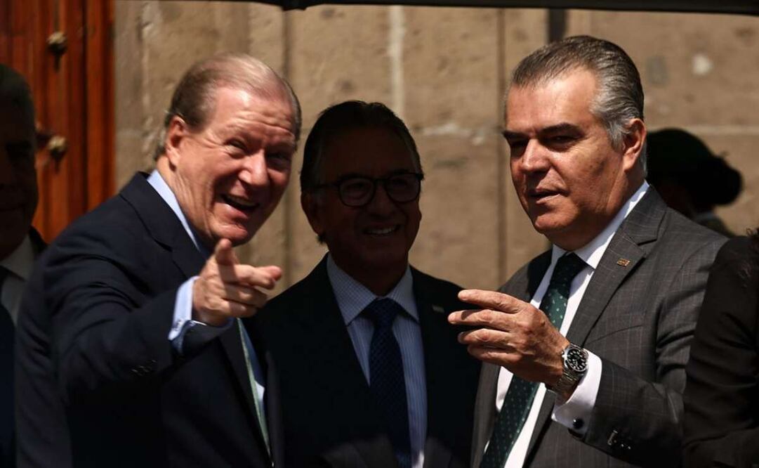 Empresarios se reúnen con la presidenta Claudia Sheinbaum en Palacio Nacional, entre ellos Francisco Cervantes. Foto: Berenice Fregoso/EL UNIVERSAL