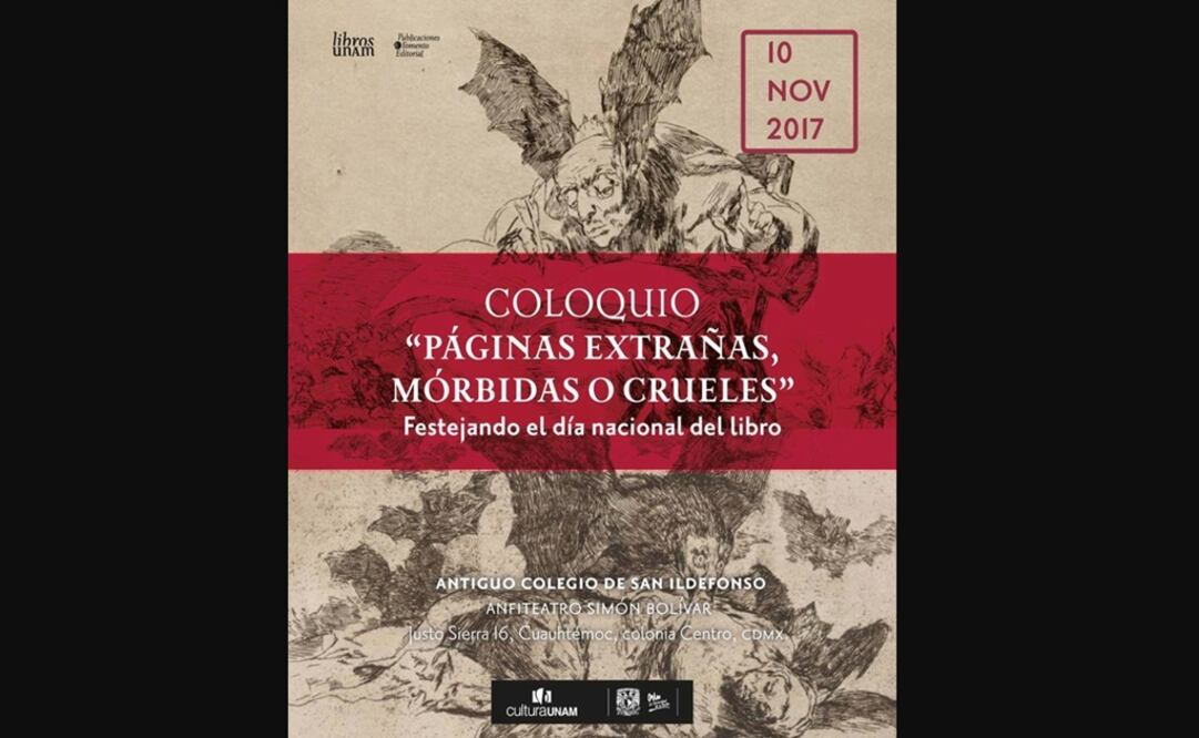 Pages deemed strange, morbid or cruel, a colloquium - Photo: Taken from Libros UNAM Facebook account