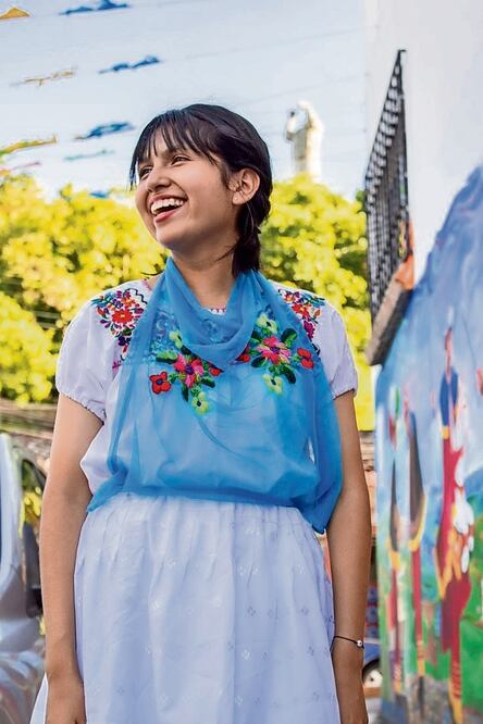 Ángela Elena Olazarán Laureano, alumna del cuarto semestre del Conalep, logró el primer lugar. Foto: Especial