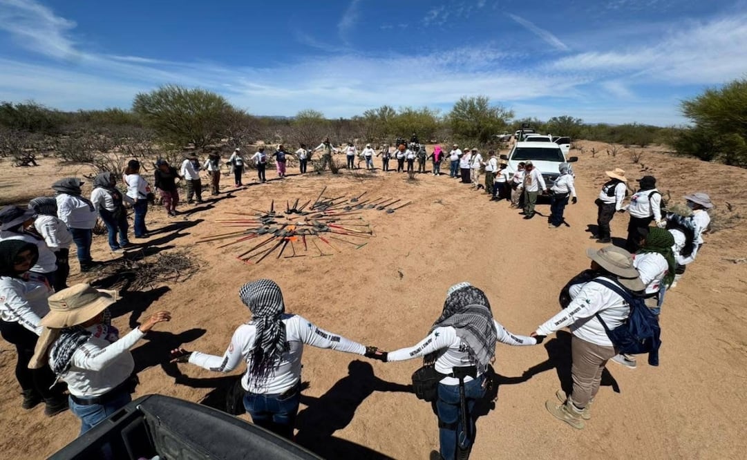 Hallan 22 osamentas en ejido Felipe Ángeles, Sonora. Foto: Especial