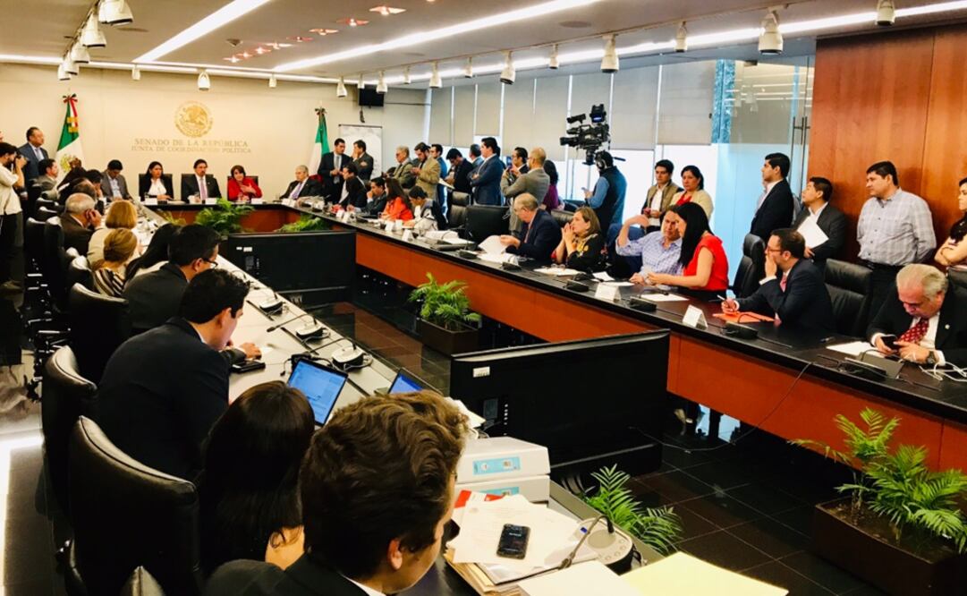 Comisiones del Trabajo y de Estudios Legislativos Segunda. Foto: Twitter @CarlosAceves_