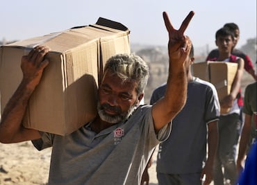 FOTOS: Son "desgarradoras" las imágenes de reparto de ayuda humanitaria en Gaza, dice la ONU