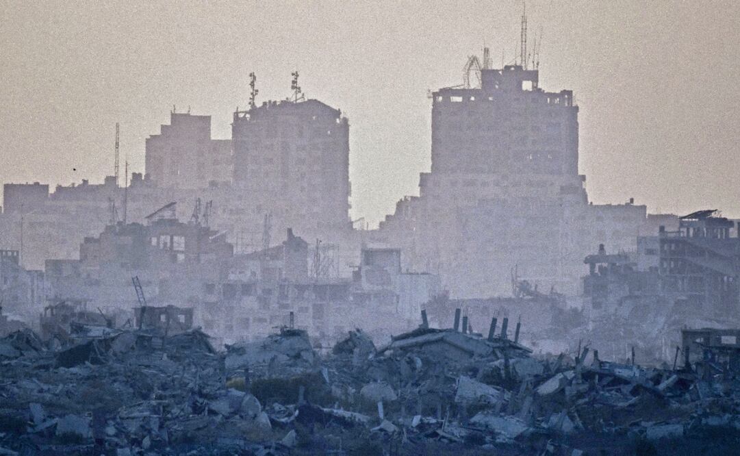 Edificios destruidos en las operaciones israelíes en la Franja de Gaza. Foto: Leo Correa / AP