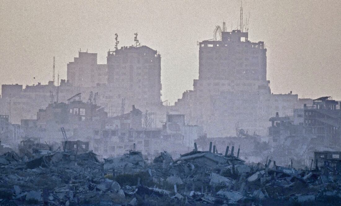 Edificios destruidos en las operaciones israelíes en la Franja de Gaza. Foto: Leo Correa / AP