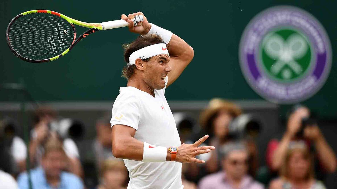 Rafael Nadal juega en Wimbledon - Foto: Twitter @ATP_Tour