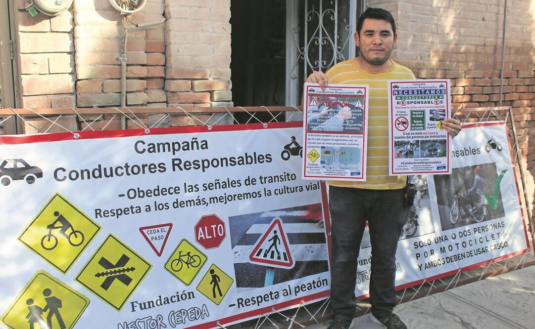 Néstor Cepeda encabeza la campaña Conductores Responsables, con la que busca reducir los accidentes. Foto: Francisco Rodríguez/ EL UNIVERSAL.