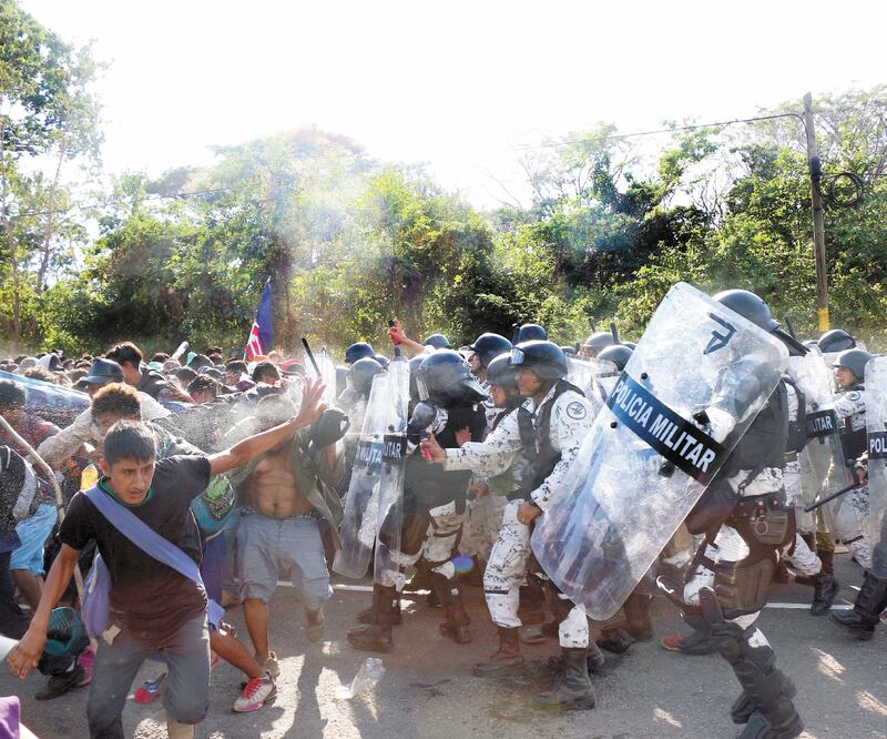 Respeto a garantías. El titular de la SSPC, Alfonso Durazo, dijo que la Guardia Nacional está comprometida con el respeto a los derechos humanos de los migrantes. ARCHIVO EL UNIVERSAL
