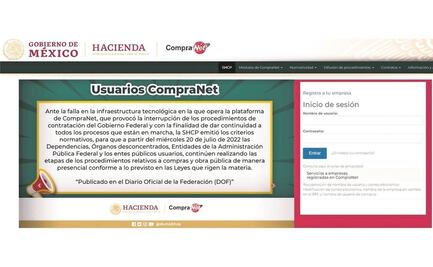 Suma 10 días cierre de sitio de compras públicas