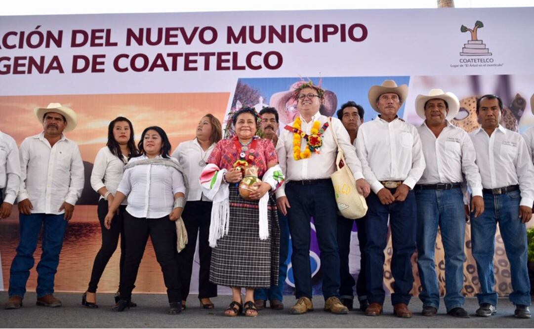 Rigoberta Menchú Tum acudió a la declaratoria de la comunidad de Coatetelco, al sur poniente de Morelos, como municipio indígena. Foto: Especial