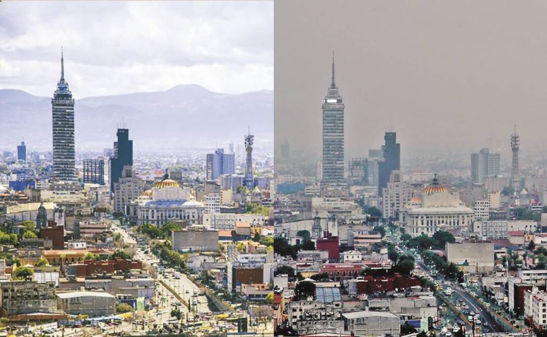 Capitalinos que tuvieron que salir a laborar o a la escuela se protegieron con tapabocas, sombreros y bloqueador solar para mitigar la contingencia ambiental y el calor intenso de la tarde. (JUAN CARLOS REYES. EL UNIVERSAL)