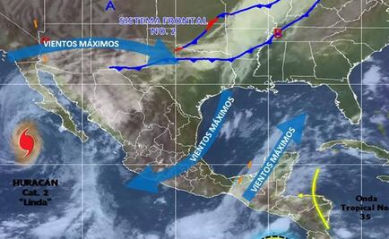 Huracán "Linda" pierde fuerza; baja a categoría 2