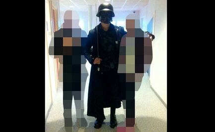 Enmascarado se fotografió con alumnos antes de ataque