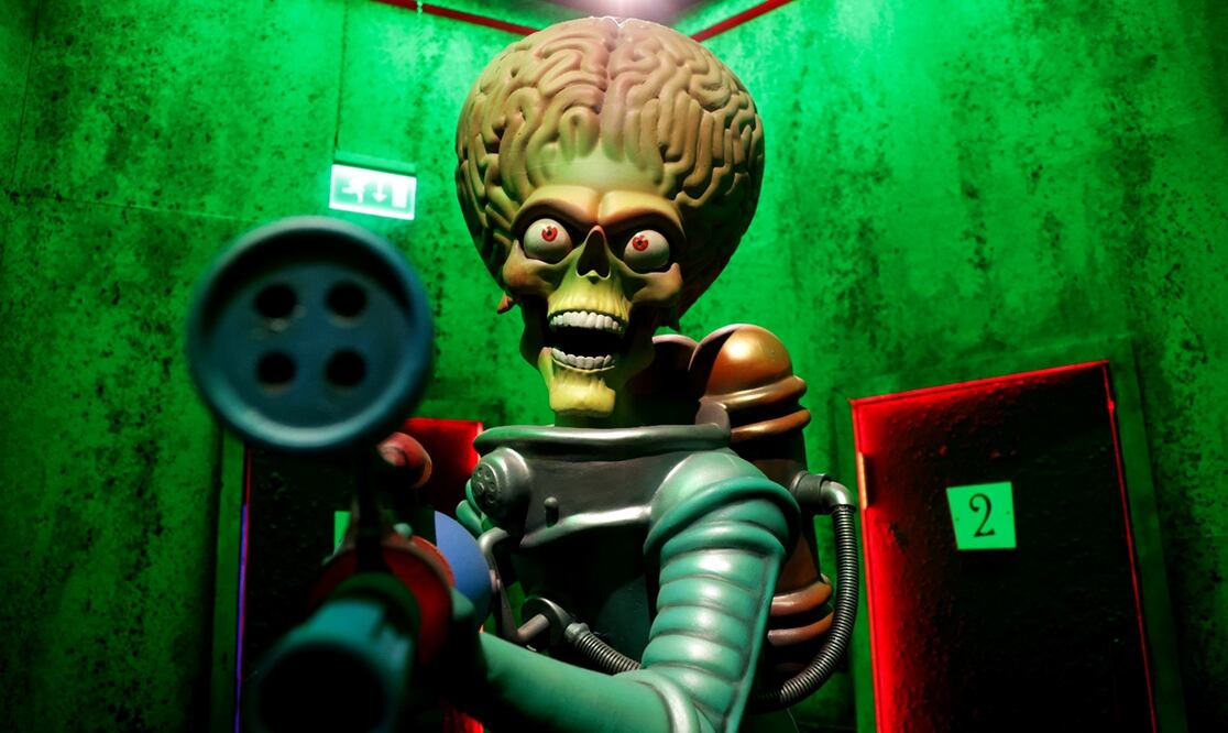 Imagen de la exposición “El Laberinto” del director de cine Tim Burton que se presenta en la Tercera Sección de Bosque de Chapultepec en la Ciudad de México. Foto: Carlos Mejía/EL UNIVERSAL