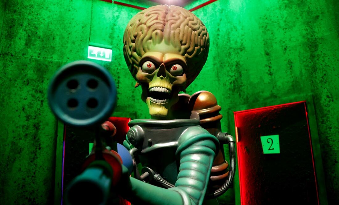 Imagen de la exposición “El Laberinto” del director de cine Tim Burton que se presenta en la Tercera Sección de Bosque de Chapultepec en la Ciudad de México. Foto: Carlos Mejía/EL UNIVERSAL