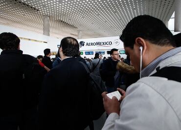 Logran conciliaciones entre mil 333 pasajeros y Aeroméxico tras paro