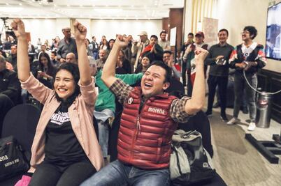 Algarabía en la casa de campaña 