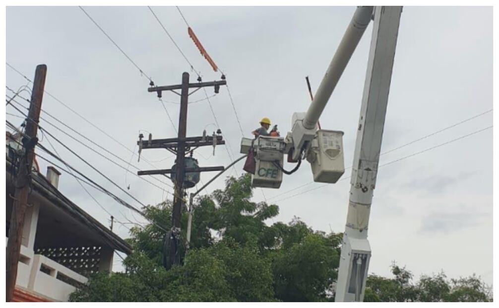 LA CFE HA RECUPERADO EL SUMINISTRO ELÉCTRICO