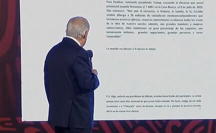 “No me ande mandando a La Chingada antes de tiempo”, dice AMLO a su "amigo" Donald Trump en carta