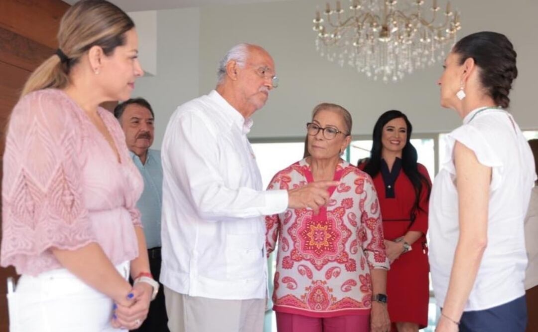 Claudia Sheinbaum y Miguel Ángel Navarro Quintero. Foto: Especial