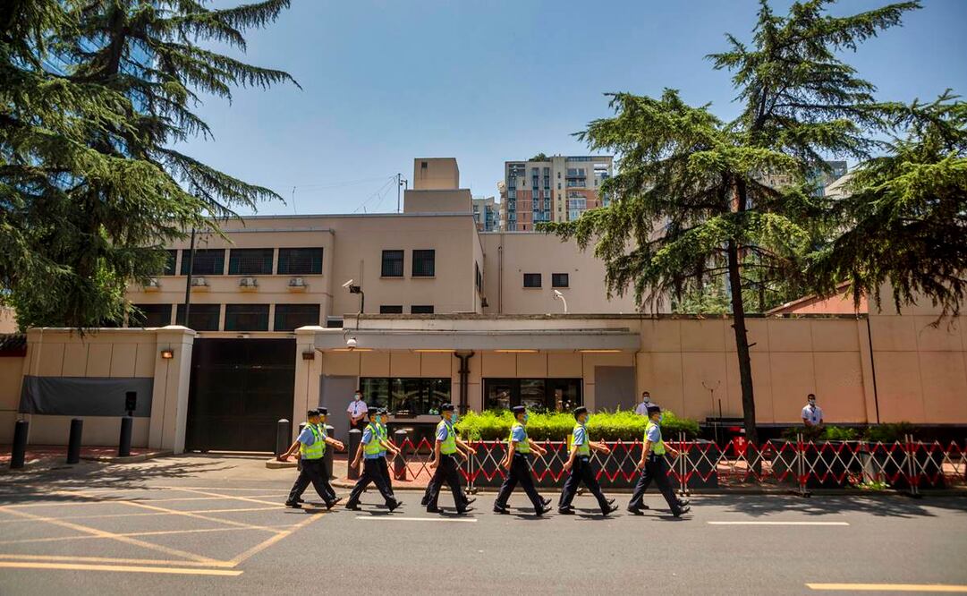 Vista del consulado de Estados Unidos en Chengdu (Foto: EFE)