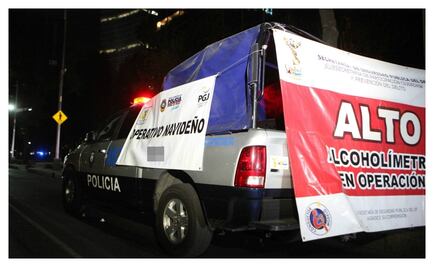 Aplican alcoholímetro navideño en Álvaro Obregón