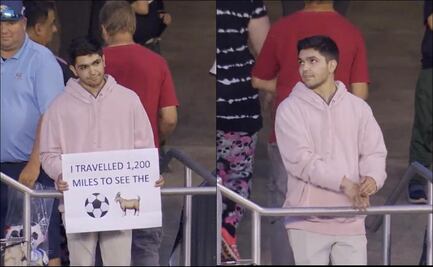 Lionel Messi le rompe el corazón a un aficionado que recorrió 2 mil kilómetros para verlo jugar