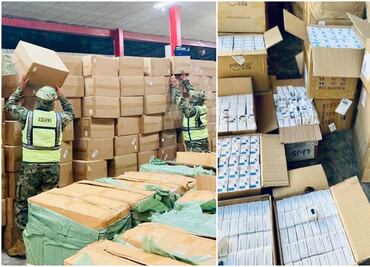 Decomisan oxímetros y pruebas de Covid-19 en aduana del AICM