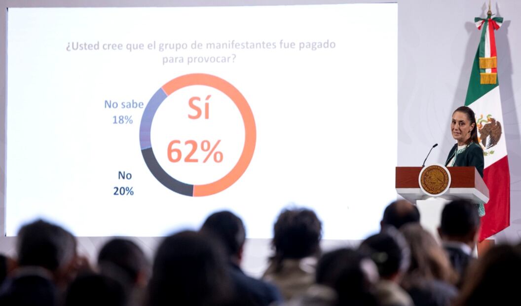 "¿Qué mexicano va a denunciar a otro país?", cuestionó la presidenta Sheinbaum Pardo sobre la denuncia que presentará en Washington, Estados Unidos, el vocero nacional del Partido Acción Nacional (PAN), Jorge Triana Tena, sobre lo que ocurre en México. Foto: cortesía Presidencia