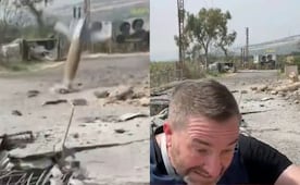 VIDEO Explosión interrumpe transmisión en Líbano; periodistas quedan atrapados en ataque y resultan heridos