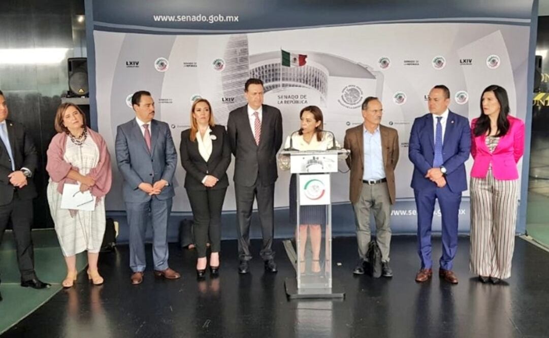 Senadores del PAN. Foto: Especial 