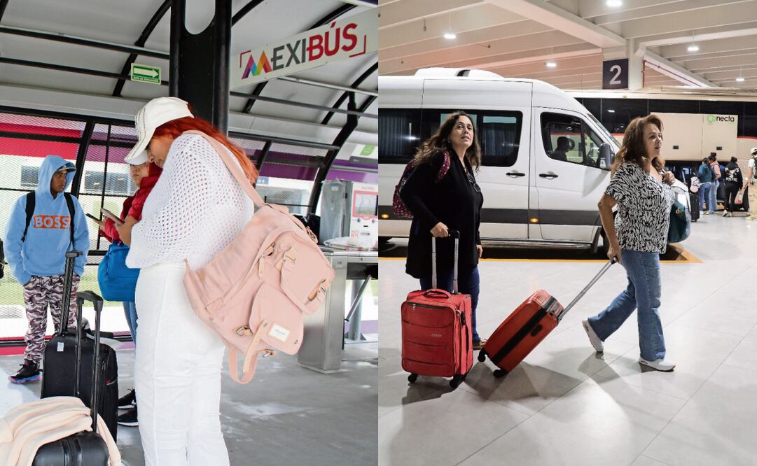 El Mexibús es barato y no se compara con un taxi de app, dicen usuarios. Camionetas hacen paradas en el Ángel, Reforma y Polanco, entre otras. Fotos: Darío Luna y Carlos Mejía / EL UNIVERSAL