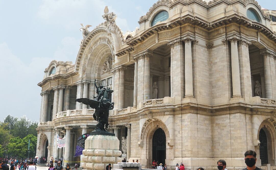 Imagen ilustrativa de la entrada del Palacio de Bellas Artes (CDMX).Foto: Carlos Mejía/El Universal, archivo 