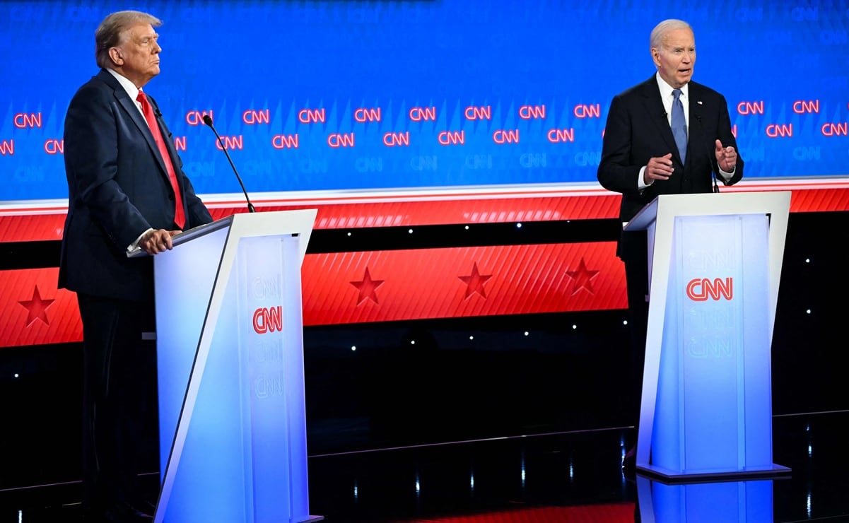 Durante el debate, el expresidente Joe Biden se trabó al hablar, se quedó varias veces con la boca abierta y perdió el hilo de sus ideas