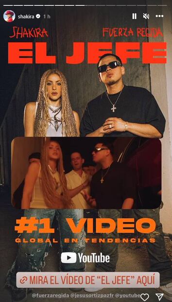 Shakira triunfa con "El jefe".