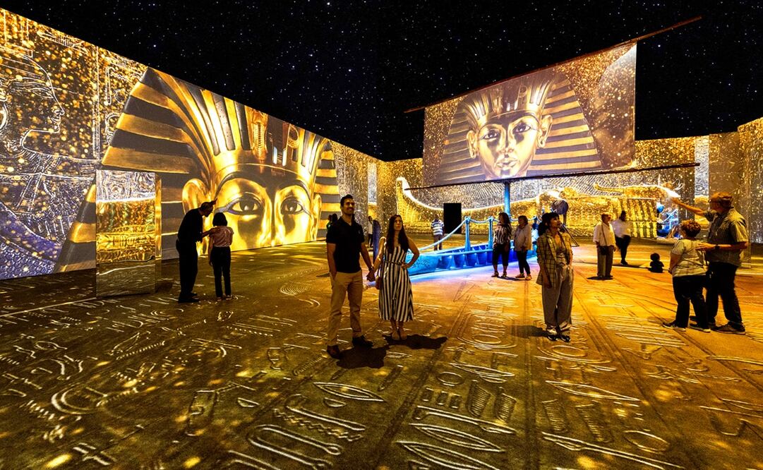 Aspectos de la exposición " Más allá de Tutankamón". Foto: Especial.