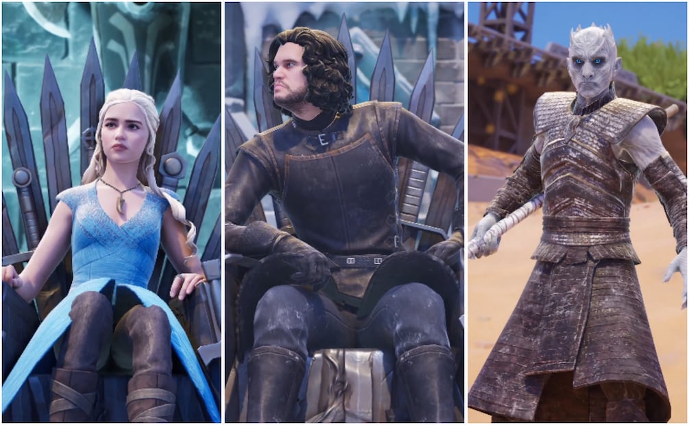 La colaboración con la serie Juegos de Tronos incluirá 3 skins exclusivos inspirados en los personajes. Foto: Fortnite