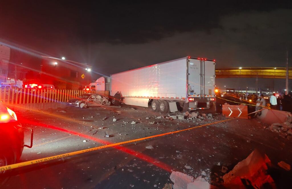 Choque en la autopista México-Puebla. FOTO: Especial/ EL UNIVERSAL/