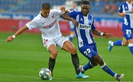 Así le fue a "Chicharito" en su debut con el Sevilla