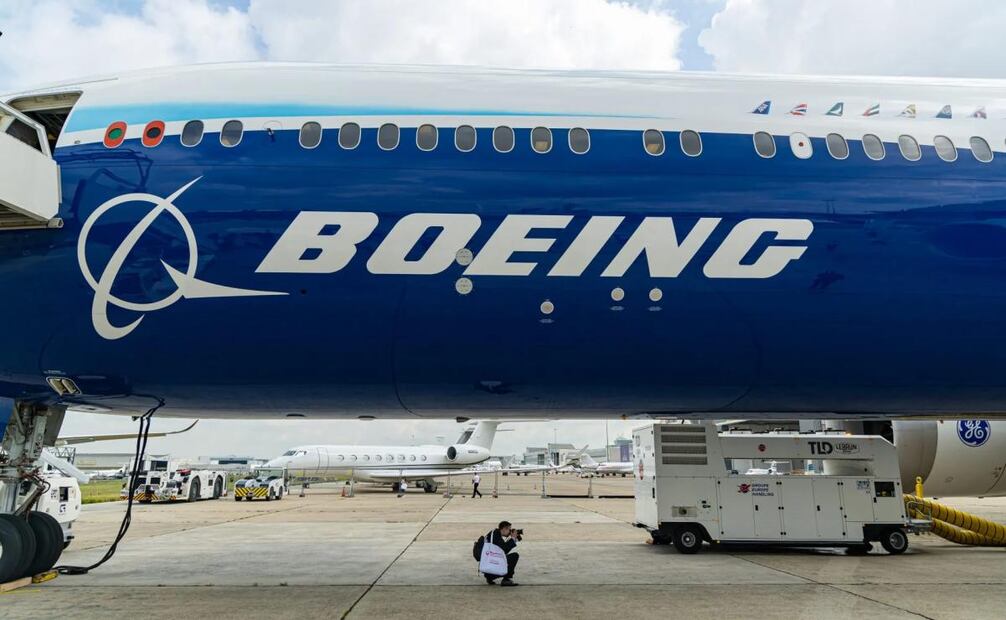 Vista de un avión de Boeing, en una fotografía de archivo. Foto: EFE
