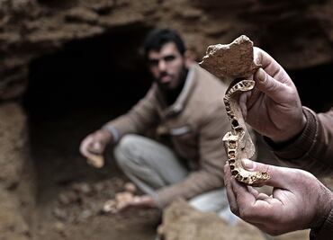 Lluvia desentierra una tumba del Imperio Romano en Gaza