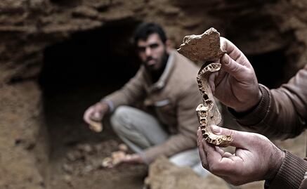 Lluvia desentierra una tumba del Imperio Romano en Gaza