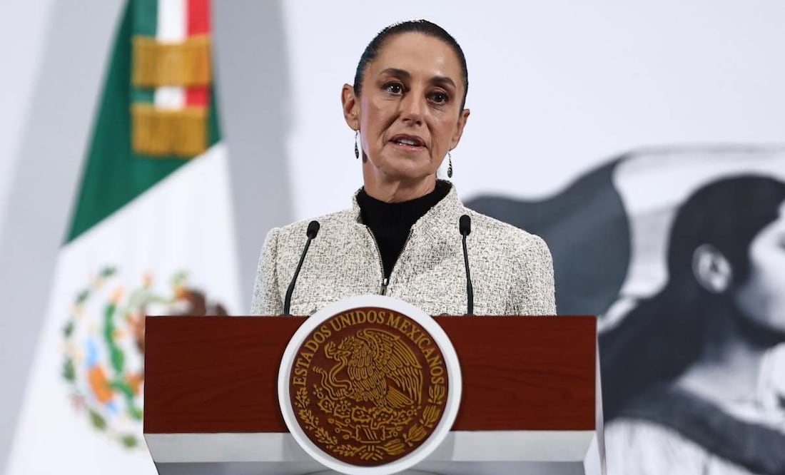 Conferencia del pueblo con la presidenta Claudia Sheinbaum en Palacio Nacional. Foto: Berenice Fregoso / EL UNIVERSAL